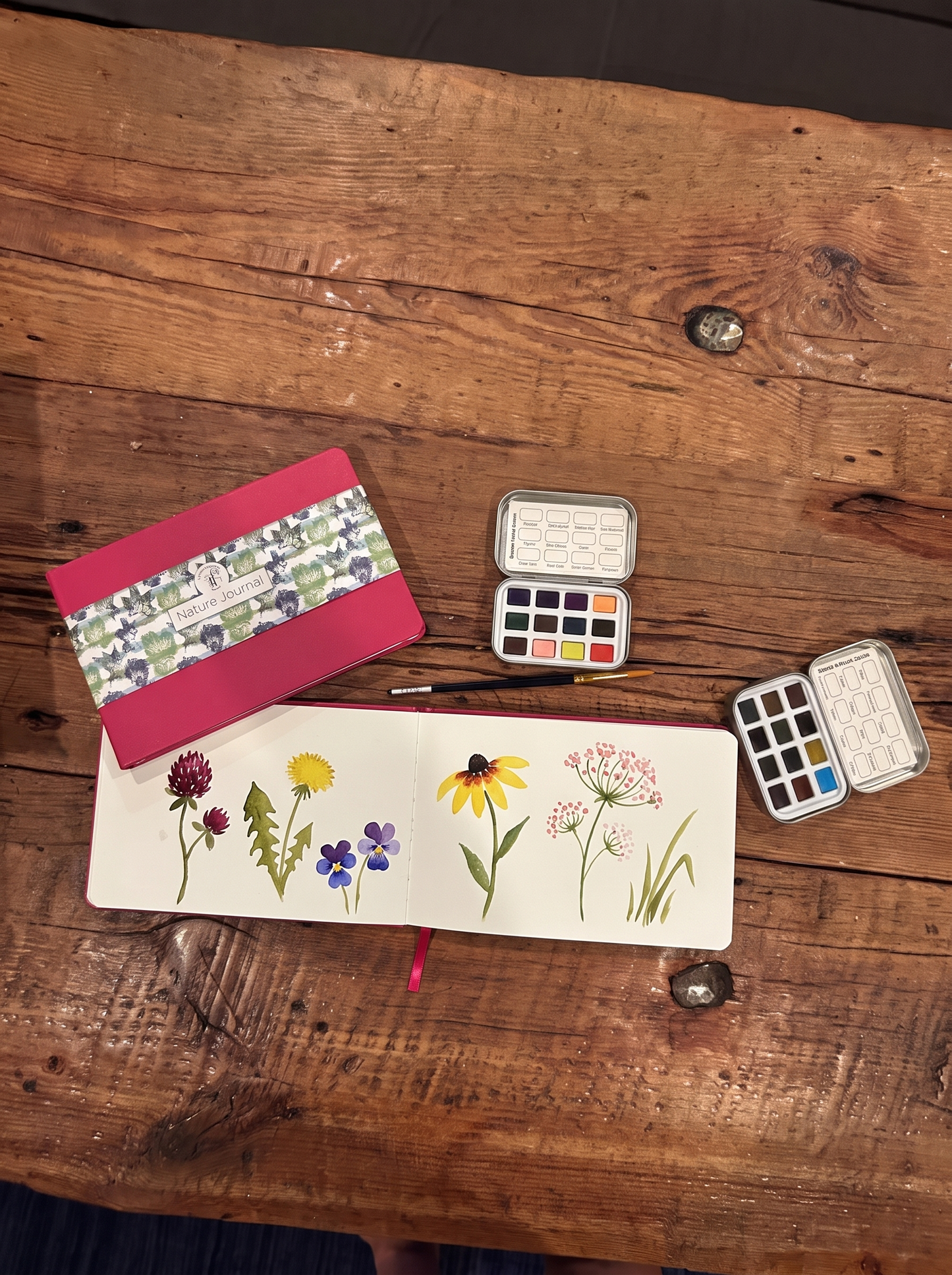 Floral Watercolor Pallet