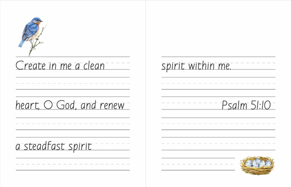Living Letters: Bible Copywork I Manuscript with Lines