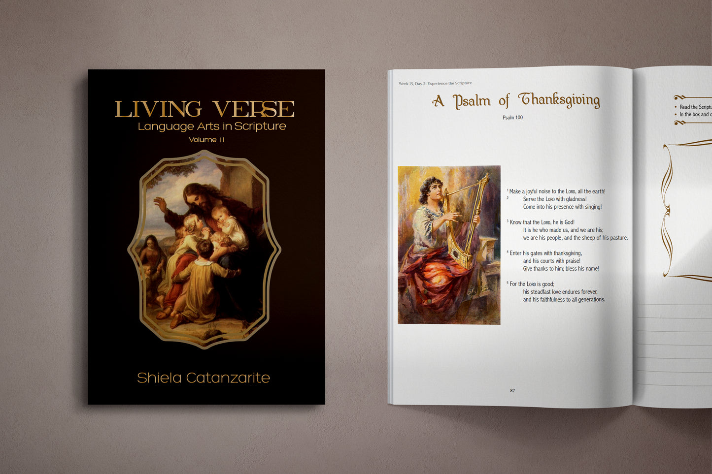 Living Verse Language Arts in Scripture, a Charlotte Mason language arts curriculum