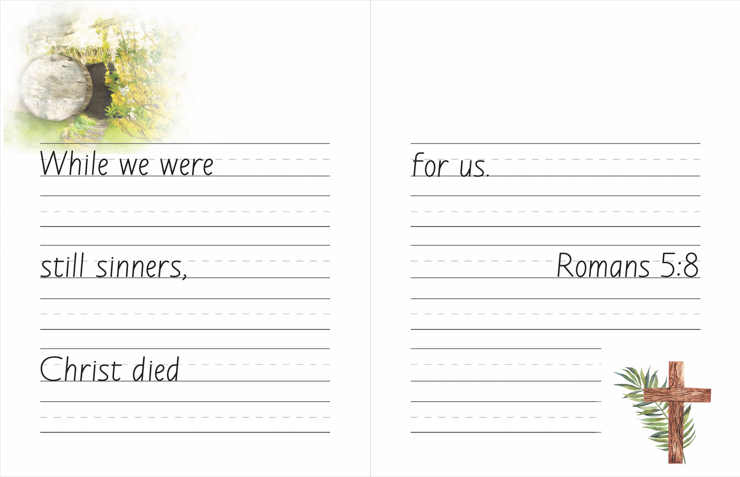Living Letters: Bible Copywork I Manuscript with Lines