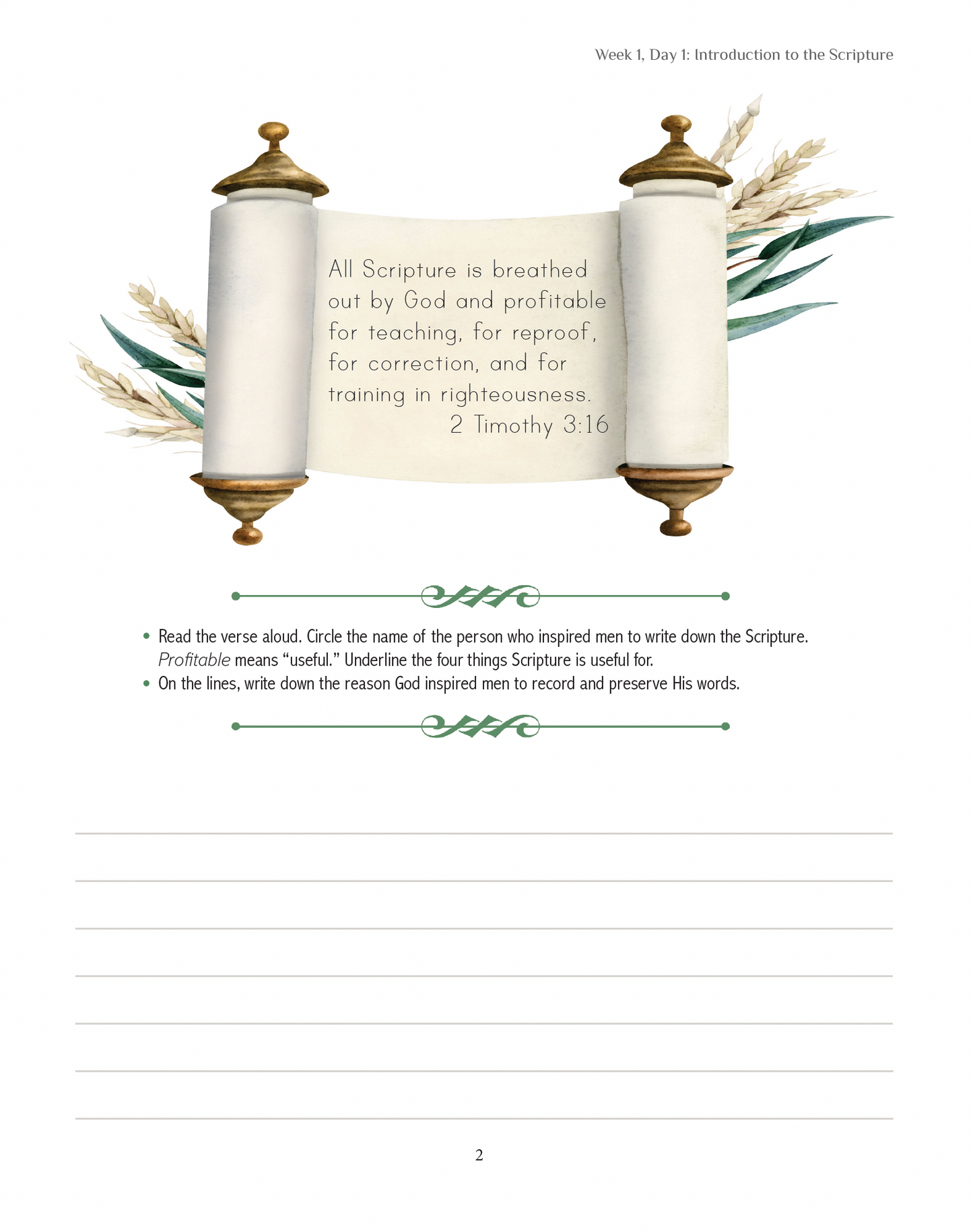 Living Verse Language Arts in Scripture