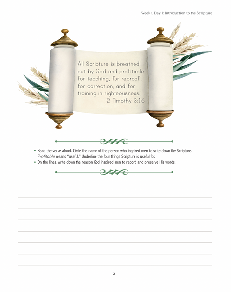 Living Verse Language Arts in Scripture