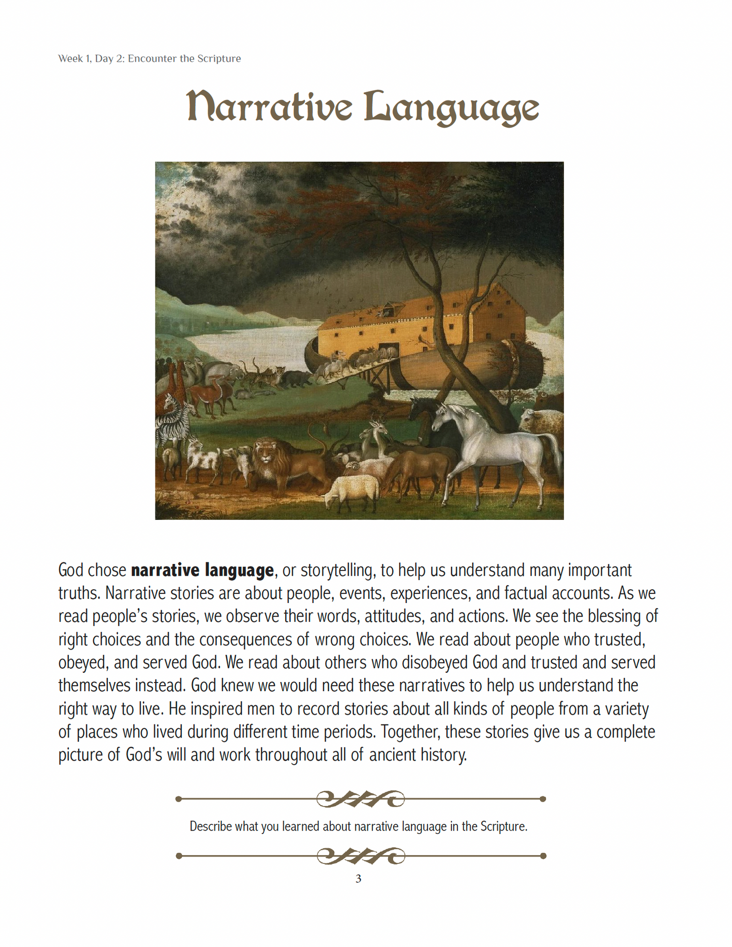 Living Verse Language Arts in Scripture