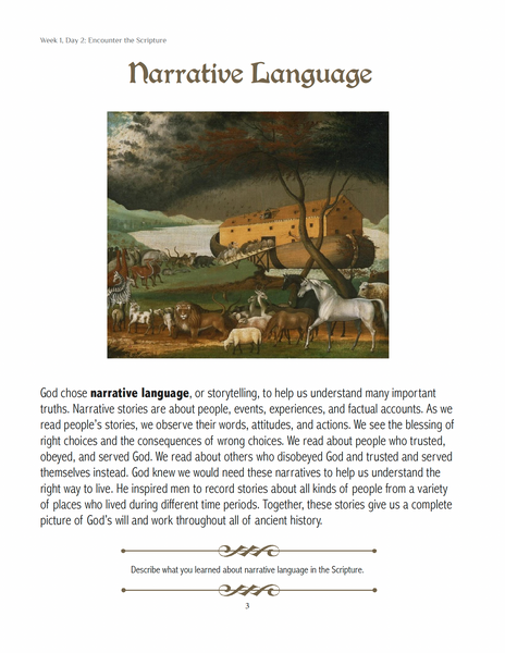 Living Verse Language Arts in Scripture