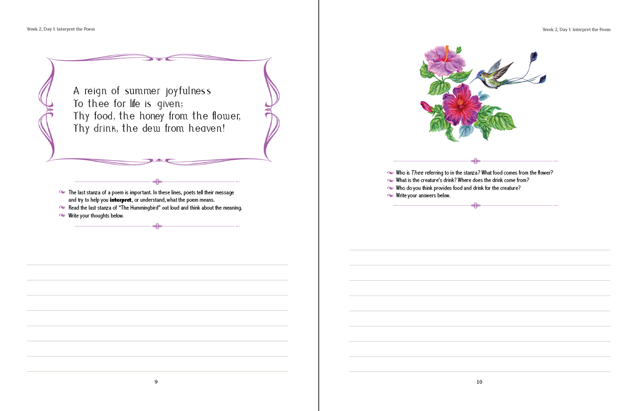 Living Verse Language Arts in Poetry